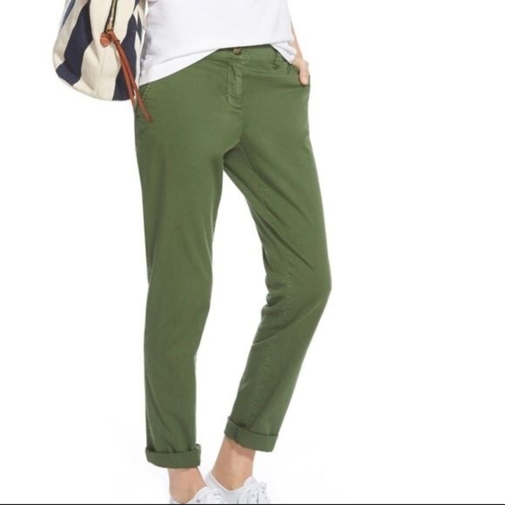 Vineyard Vines Cypress Green Boyfriend Chino Pants